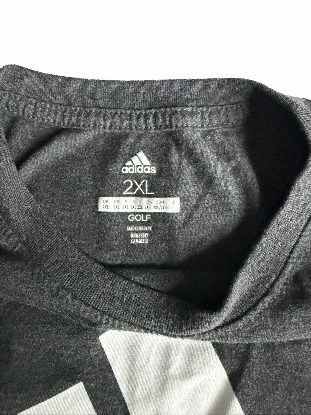 Adidas Men’s gray Logo T-Shirt